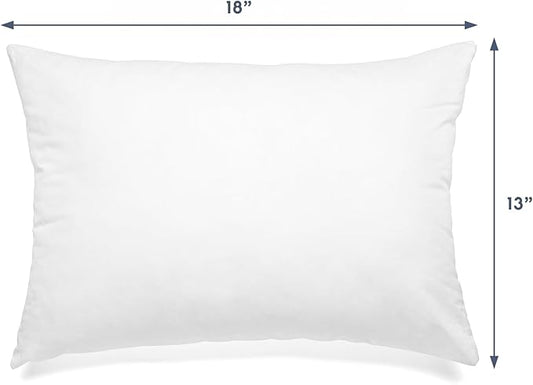 Nestl Bed Pillow 1 Pack (13x18), White