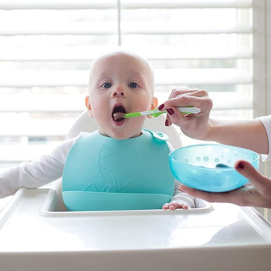 Dr. Brown's Soft-Tip Toddler Feeding Spoons, 6 Pack with No-Slip Strong Suction Bowl for Babies and Toddlers, BPA Free, 2 Pack