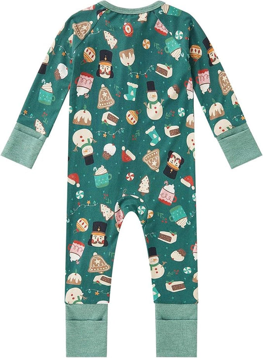 pureborn Baby Infant Boys Girls Sleeper Snug Fit Viscose from Bamboo Pajamas 0-24 Months