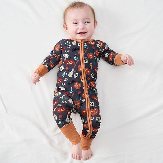 pureborn Baby Infant Boys Girls Sleeper Snug Fit Viscose from Bamboo Pajamas 0-24 Months
